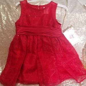 Red toddler dress